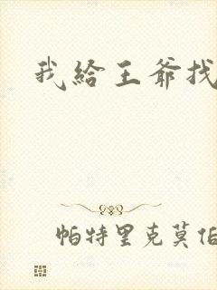 我给王爷找小三