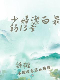 少妇洁白最刺激的13章
