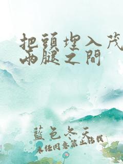 把头埋入茂密的两腿之间