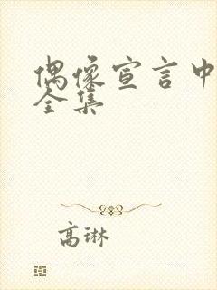 偶像宣言中文版全集