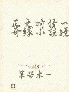 正文畸情～内裤奇缘小说晓雯