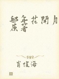 那年花开月正圆原著