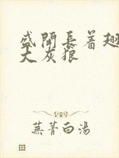 盛开长着翅膀的大灰狼