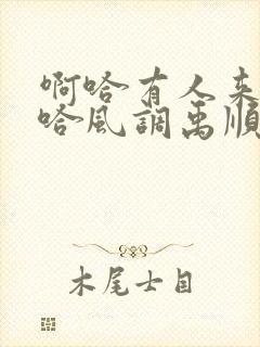 啊哈有人来了啊哈风调禹顺