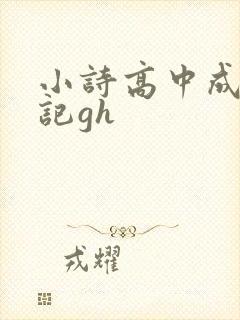 小诗高中成长日记gh