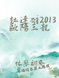 杜达雄2013欧阳玉龙