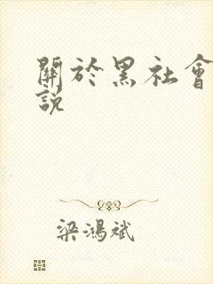 关于黑社会的小说