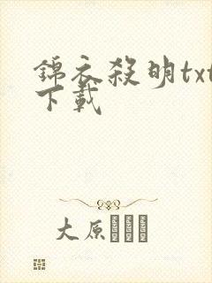 锦衣杀明txt下载