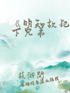 《明知故犯》年下兄弟