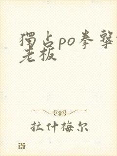 独占po拳击馆老板