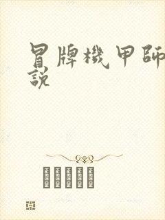 冒牌机甲师 小说