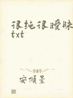 很纯很暧昧全集txt