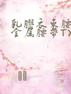 乳胶衣束腰勒紧金属腰带TXT