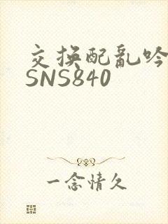 交换配乱吟粗大SNS840