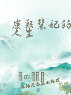 康熙慧妃的躺赢人生