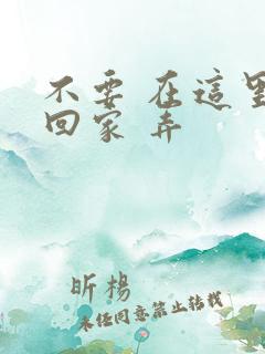 不要 在这里 回家 弄