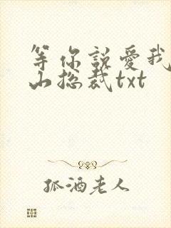 等你说爱我之冰山总裁txt