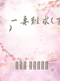 一妻难求(有肉)