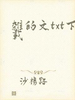 杂的文txt下载