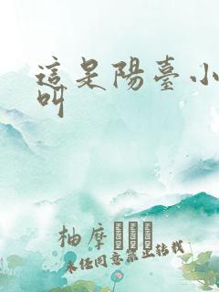 这是阳台小点声叫