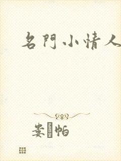 名门小情人