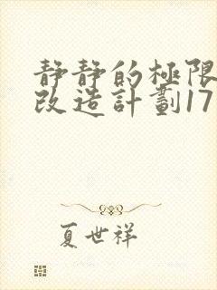 静静的极限自我改造计划17