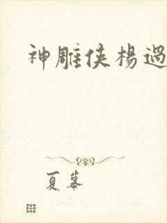 神雕侠杨过后传