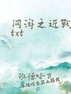 网游之近战法师txt