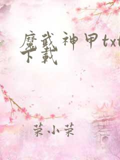 魔武神甲txt下载