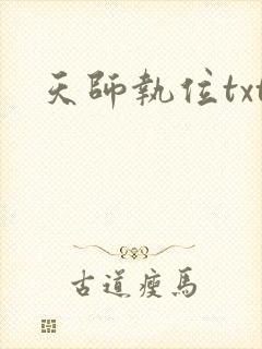 天师执位txt