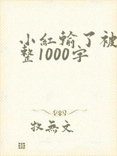 小红输了被小明整1000字