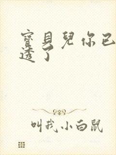 宝贝儿你已经湿透了