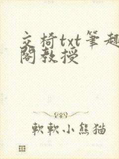 交椅txt笔趣阁教授