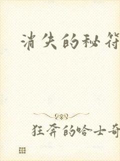 消失的秘符