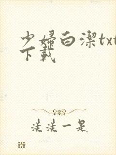 少妇白洁txt下载