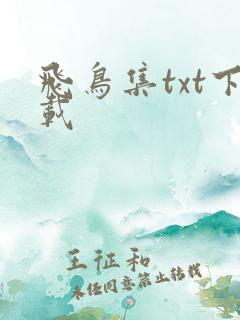 飞鸟集txt下载