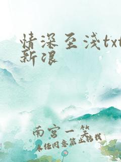情深至浅txt新浪