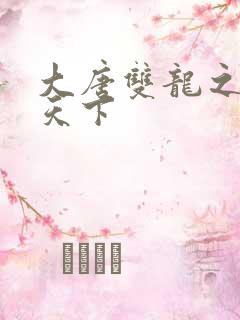 大唐双龙之无敌天下