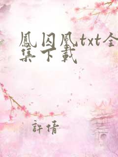 凤囚凰txt全集下载