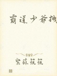 霸道少爷拽上我