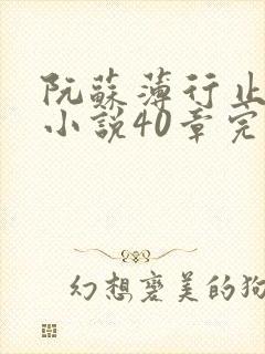 阮苏薄行止抖音小说40章完结