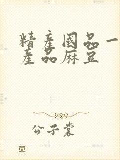 精产国品一二三产品麻豆