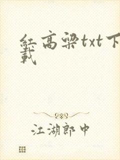 红高粱txt下载