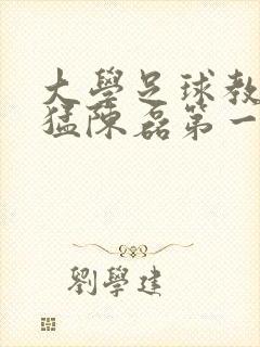 大学足球教练王猛陈磊第一篇