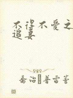 不得不爱之冷少追妻