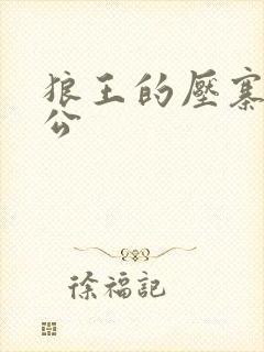 狼王的压寨小相公