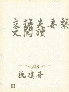 交换夫妻系列全文阅读