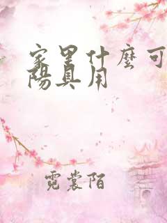 家里什么可以当阳具用