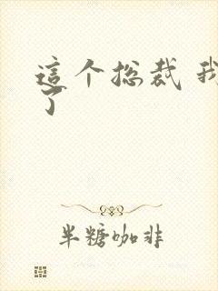 这个总裁 我要了