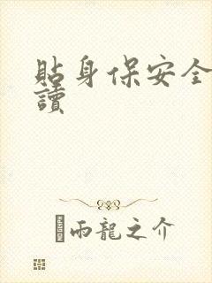 贴身保安全文阅读